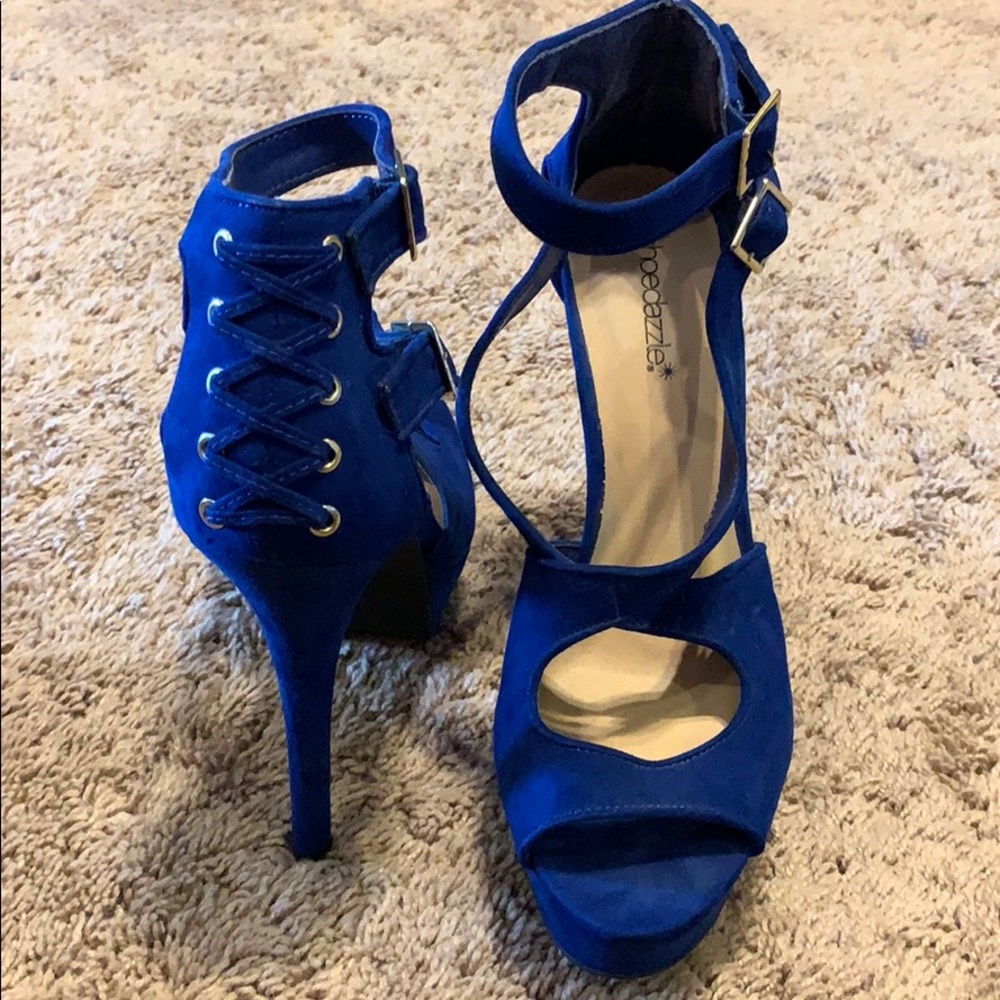 Royal blue heels